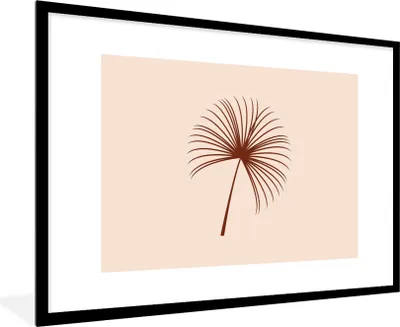 Produktbild von MuchoWow® Gerahmtes Poster Sommer - Pflanze - Braun 90x60 cm - Poster mit Schwarzem Bilderrahmen Wandposter Rahmen Foto Bilder - Wanddekoration - Fotos