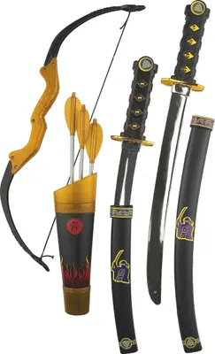 Produktbild von Ninja Waffen-Set für Kinder Kostüm-Accessoires schwarz-bunt