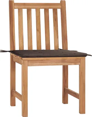 Produktbild von vidaXL Gartenstühle 2 Stk. mit Kissen Massivholz Teak