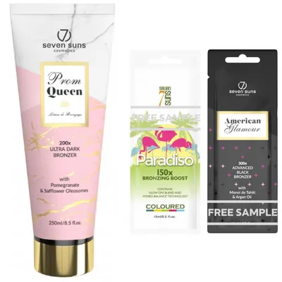 Immagine prodotto di 7suns Prom Queen Ultra Dark Bronzer Prodotto Bronzante Set Per L'Abbronzatura
