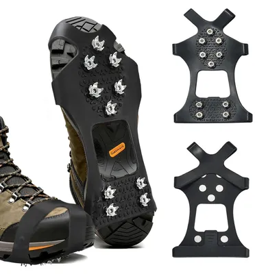 Productafbeelding van Spikes voor winterschoenen Schoenspikes - 10 spikes - Maat 40-45 - Antislip voor ijs en sneeuw