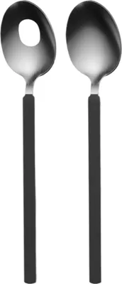 Produktbild von BergHOFF Home, Salatbesteck, Salatbesteck-Set 2-teilig, Servierlöffel-Set, Schwarz