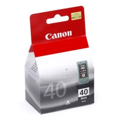 Zdjęcie produktu dla Canon PG-40 Black Cartridge, Czarny, Tusz na bazie pigmentu