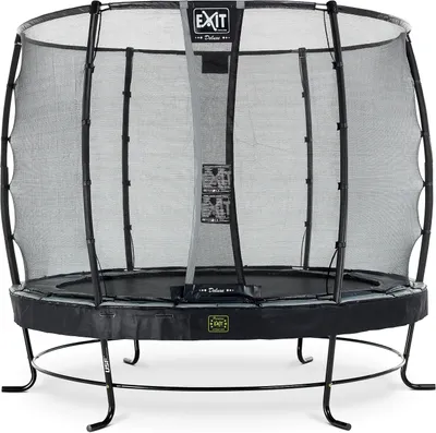 Image de EXIT Elegant Premium Trampoline ø253cm – avec Filet de sécurité – Rond – Noir