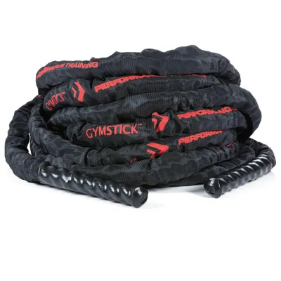 Immagine prodotto di Corda da allenamento Gymstick con custodia, 12 m, nero/rosso, 5,1 cm