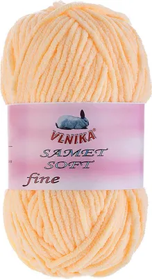 100g Strickgarn Samet Soft Fine Chenille pfirsich