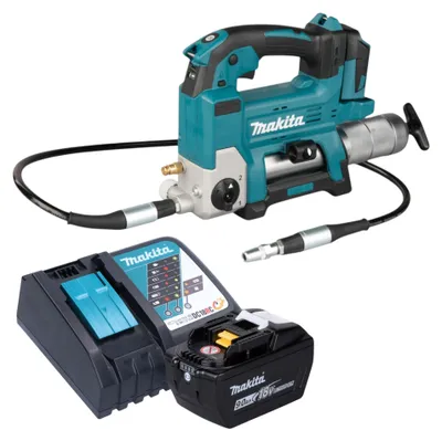 Immagine prodotto di Makita DGP 180 Z Pompa a batteria 18 V 690 bar + 1x batteria 9,0 Ah + caricabatterie
