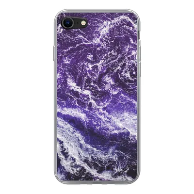 Produktbild von MuchoWow® Handyhülle Schutzhülle Hülle für iPhone 7 Mineralien - Muster - Naturstein Silikon Softcase Handy Hülle - Kartenhalter
