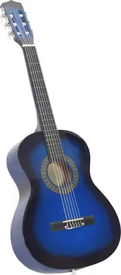 Produktbild von vidaXL 8-tlg. Klassikgitarren-Set für Anfänger Blau 3/4 36"