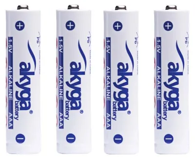 Produktbild von Akyga AKY2057, Einwegbatterie, AAA, Lithium-Manganese Dioxide (LiMnO2), 1,5 V, 4 Stück(e), 1300 mAh