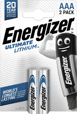 Obrázek produktu pro Baterie Energizer ULTIMATE LITHIUM AAA 2ks