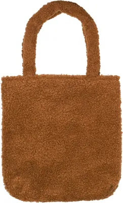 Produktbild von styleBREAKER Damen Tasche aus Teddyfell mit breiten Henkeln | kuschelige Beuteltasche mit Magnetverschluss | weich gefüttert & ideal als Shopper
