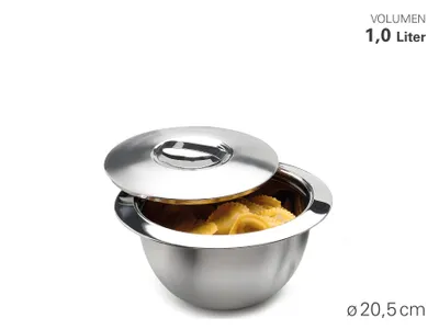 Immagine prodotto di Weis Thermo bowl con coperchio, diametro 20 cm, a doppia parete, 1 litro - Weis