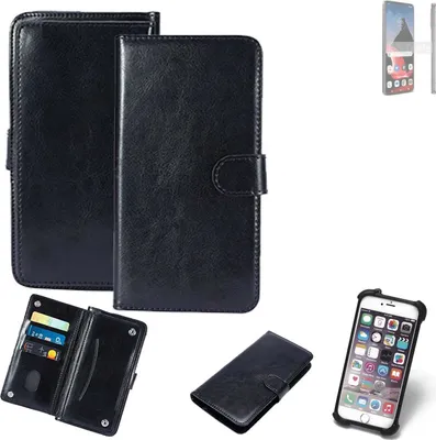 Produktbild von K-S-Trade 360° Hülle kompatibel mit Motorola ThinkPhone schwarz Kunstleder Case BookCase WalletCase Kunstlederederhülle Handyhülle, Rundumschutz