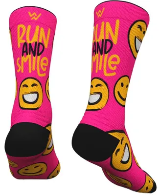 Produktbild von Wabiks Run & Smile Crew-socken Rosa EU 39-42 Rosa EU 39-42