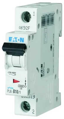 Produktbild von Leitungsschutzschalter 1P B 10A 6kA AC PL6-B10/1 286519