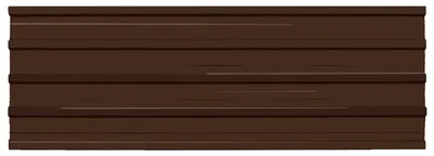 Image de Panneaux de toiture vidaXL, 12 pièces, marron, 129 x 45 cm, acier galvanisé