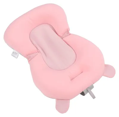Imagen del producto de Omgoods - Cojín antideslizante para bañera de bebé - Alfombrilla flotante - Cojín ajustable - Soporte para cabeza/cuello/espalda - Cómodo y seguro