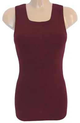 Produktbild von HERMKO 1325 Damen Longshirt aus 100% Baumwolle | Verschiedene Farben & Größen | Ideal für Drüber & Drunter | Länger geschnitten, Farbe:bordeaux, Größe:36/38 (S)