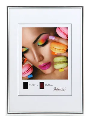 Produktbild von Ideal Life Kunststoff Bilderrahmen Wanddeko Collage Poster Bilder Foto Rahmen - Farbe: Silber | Format: 20x20