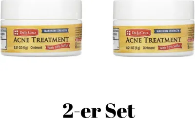 Produktbild von DE LA CRUZ Aknebehandlung Salbe mit 10% Schwefel, maximale Stärke 0.21 OZ (6 g)