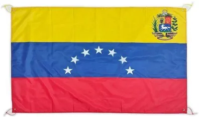 Immagine prodotto di Bandiera Venezuela 7 stelle - grande, adatta all'uso sul balcone - 1 pezzo - 150 x 90 cm