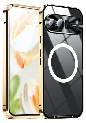 A product shot of a phone case, showing the front and back.