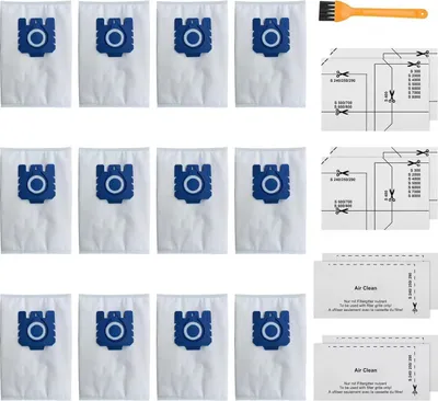 Immagine prodotto di INF Sacchetti Aspirapolvere 12 Pezzi Compatibili con Miele GN Serie S8/C1/C2/C3