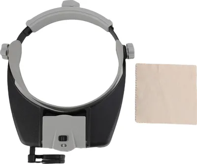 Obrázok produktu pre 2 LED lupa na hlavu Nastaviteľná lupa so svetlom pre hobby remeslá Opravy hodín Čítanie