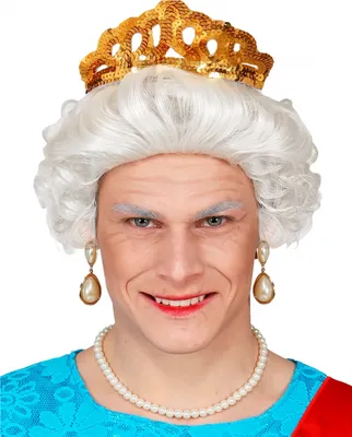 Produktbild von Großmutter Queen Perücke