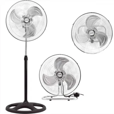 Obrázek produktu pro Syntrox 3v1 stolní ventilátor stolní ventilátor nástěnný ventilátor chrom 18"