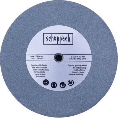 Produktbild von Scheppach Edelkorund-Schleifstein Ø 200 x 40 x 12 mm K 220