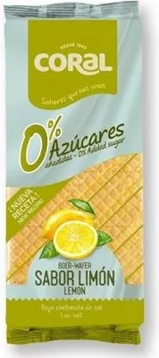 Produktbild von Waffeln mit Zitronencreme, ohne Zuckerzusatz, 150 g Coral
