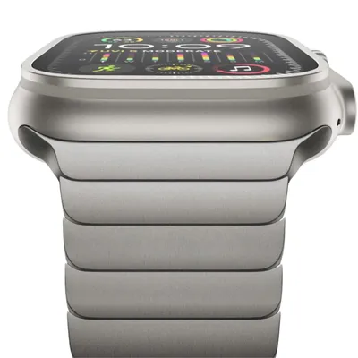 Produktbild von Apple Watch Armband Edelstahl Gliederarmband 38/40/41mm Titanium Ersatzarmband