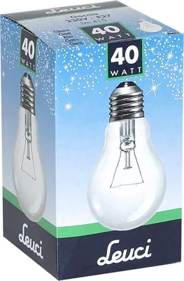 Produktbild von Leuci Normal LAMP Clear E27 017429 GlÃ1/4hlampe, klar, 520 lm, 40 Watt