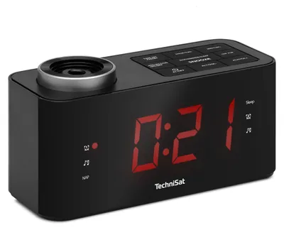 Image de TechniSat DIGICLOCK 3 | Radio-réveil avec projection, radio FM & snooze