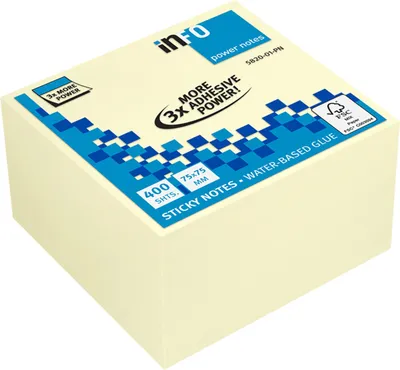Immagine prodotto di Info Haftnotizblock 5820-01-PN 75x75mm 400Bl ge