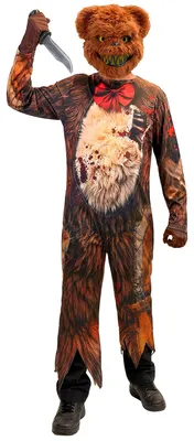 Produktbild von Kostüm Zombie Teddybär mit Maske Halloween, Groesse:128