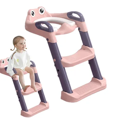 Produktbild von Kindertreppe für die Toilette mit Handläufen und Stufen