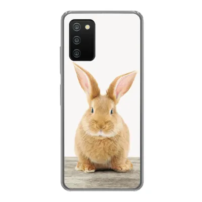 Produktbild von MuchoWow® Handyhülle Schutzhülle Hülle für Samsung Galaxy A03s Kaninchen - Babykaninchen - Tiere - Kinder - Mädchen - Jungen Silikon Softcase Handy Hülle - Schutz