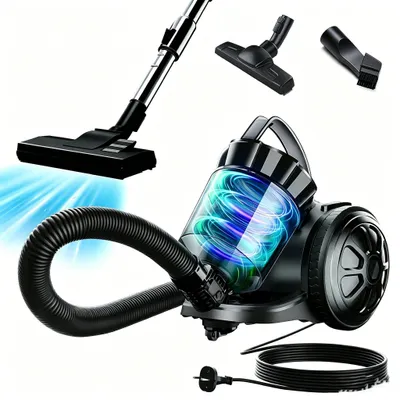 Produktbild von Bodenstaubsauger beutelloser Staubsauger,900W leichter Staubsauger, Bodenstaubsauger HEPA Filter, Bodenstaubsauger,Bodendüse für Fliesen,Hygiene-Filte