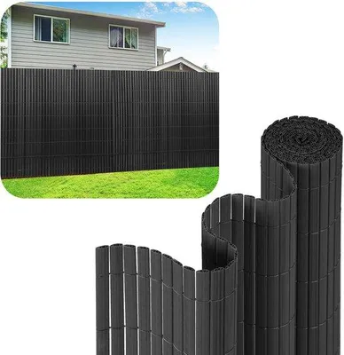 Image de Panneau de protection en PVC de 3 mètres pour balcon et séparation de jardin - Gris