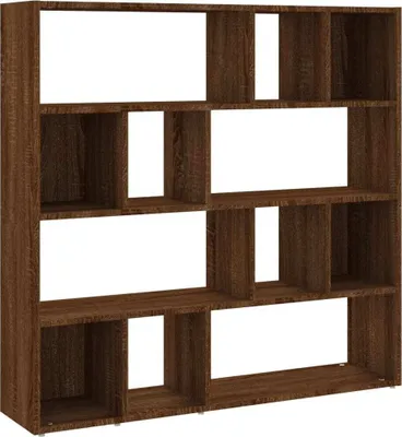 Zdjęcie produktu dla vidaXL Regał/przegroda do pokoju brązowy dąb 105x24x102 cm