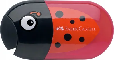 Zdjęcie produktu dla Faber-Castell 183526, Temperówka ręczna, Czarny, Czerwony, 1 szt.