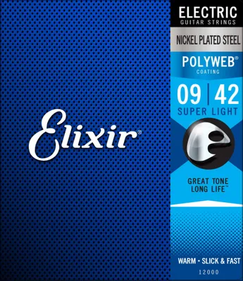 Immagine prodotto di Elixir 12000 Polyweb 9-42 - Corde per chitarra elettrica