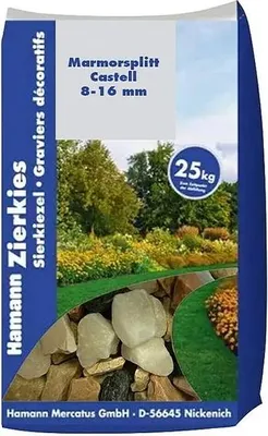 Produktbild von Marmorsplitt Castell 8-16 mm 25 kg