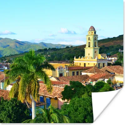 Produktbild von MuchoWow® Poster Altstadt in Kuba 75x75 cm - Wand Dekoration