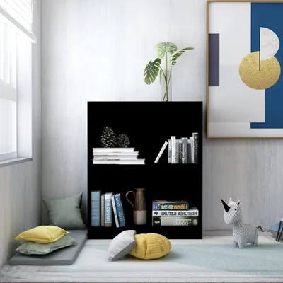 Obrázek produktu pro Maison Exclusive - Knihovna černá 60x24x76 cm dřevěný materiál