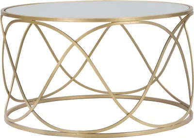 Obrázok produktu pre FURNLUX Konferenčný stolík Luci Gold 70 cm / Hlavná farba: zlatá / Rozmery: 70 x 40 x 70 cm