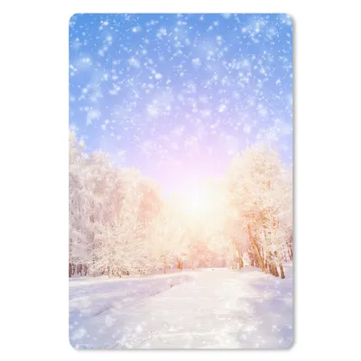 Produktbild von MuchoWow® Mauspad Mousepad Schnee - Sonne - Winter 40x60 cm - Mousepads - Maus Mat - Pad - Mausunterlage - Schreibtisch Accesoire
